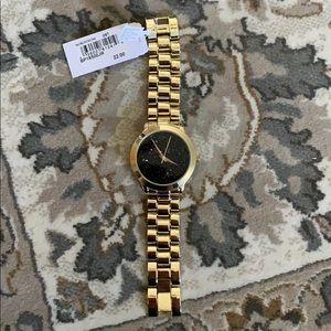 Nordstrom BP gold watch with black face